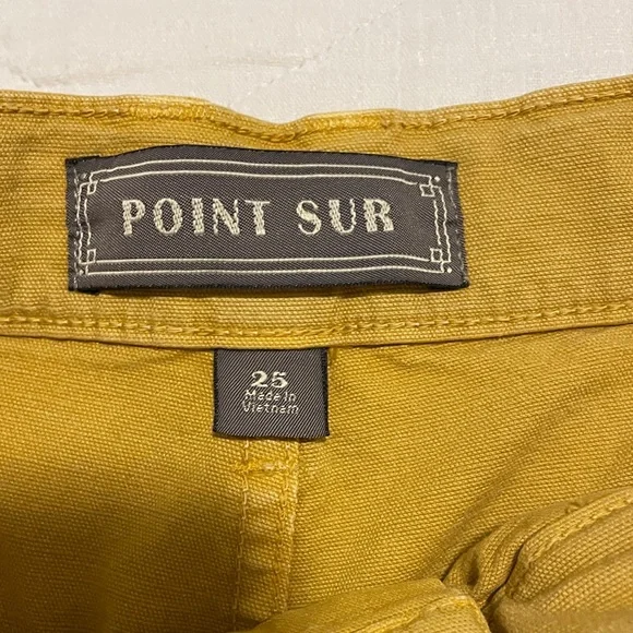 J. Crew Mustard Yellow Cropped Wide-Leg Pants - Picture 3 of 6